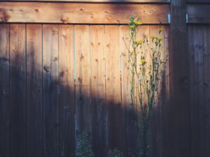 A wooden fence 