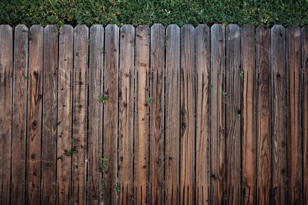 Close-up of a wood fence