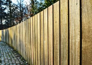 A wood fence 