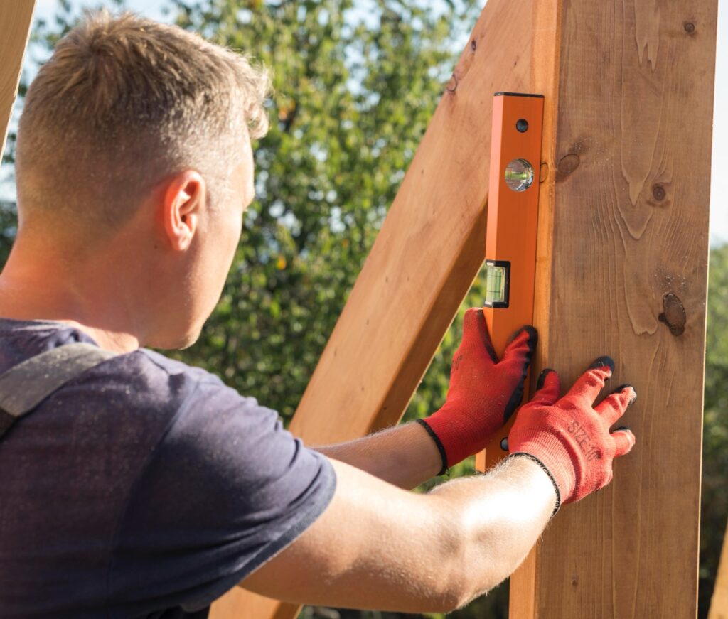 A damaged wooden fence in Sicklerville, NJ
