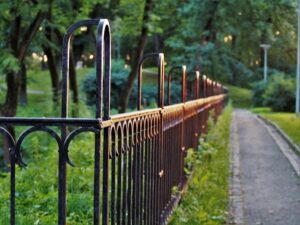 Commercial fencing in Cherry Hill, NJ, providing strength and style in public spaces.