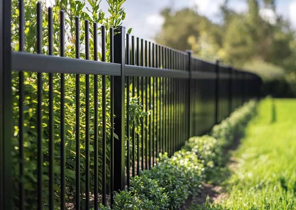 An aluminum fence
