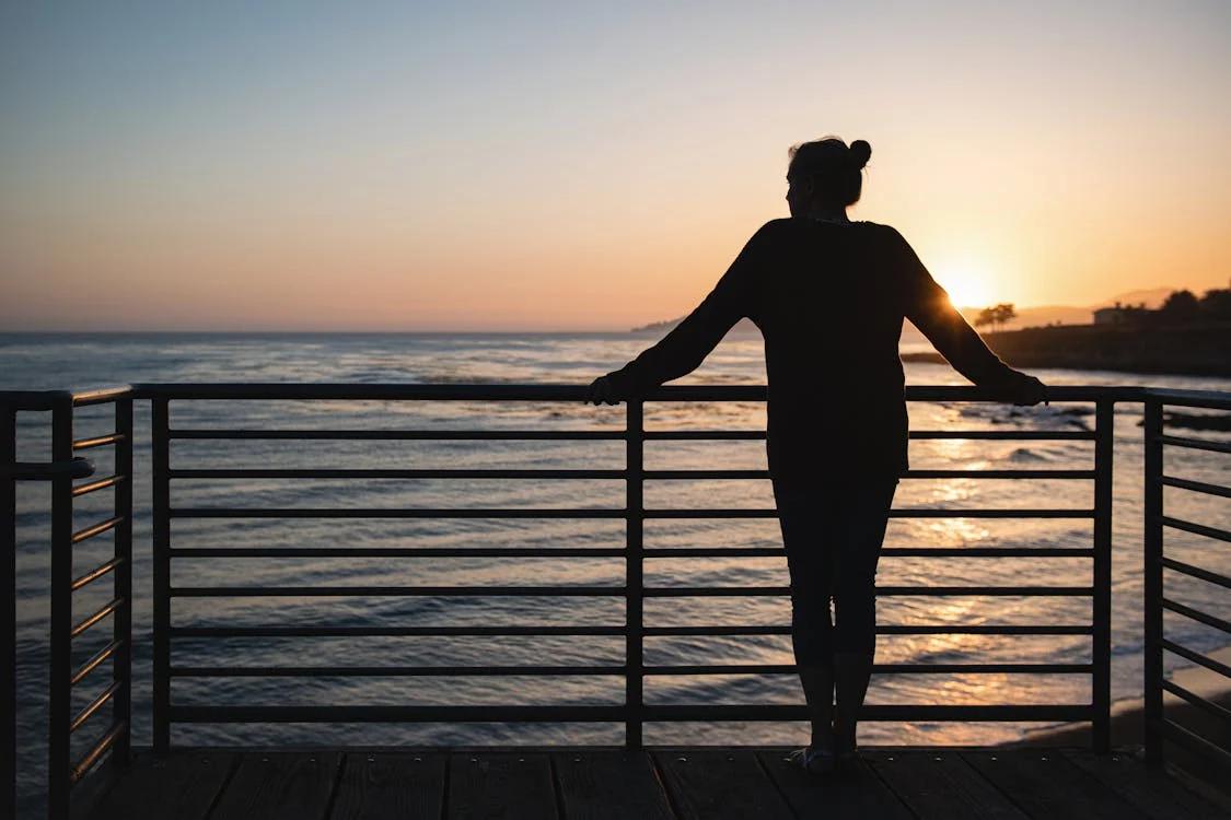 A person enjoying Sunset