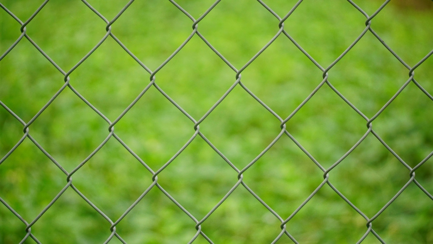 A steel wire fence